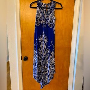 Royal blue long size XS International Concepts dress